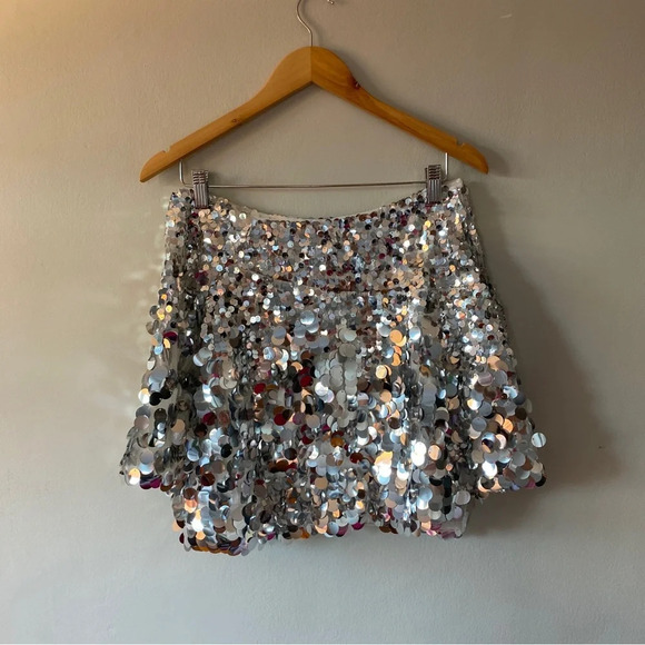 Free People Can’t Get Enough sequin skirt Size 10 NWOT - Picture 4 of 5